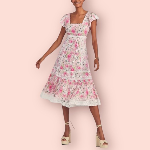 LoveShackFancy Dresses & Skirts - LOVESHACKFANCY Charles Embroidered Midi Dress